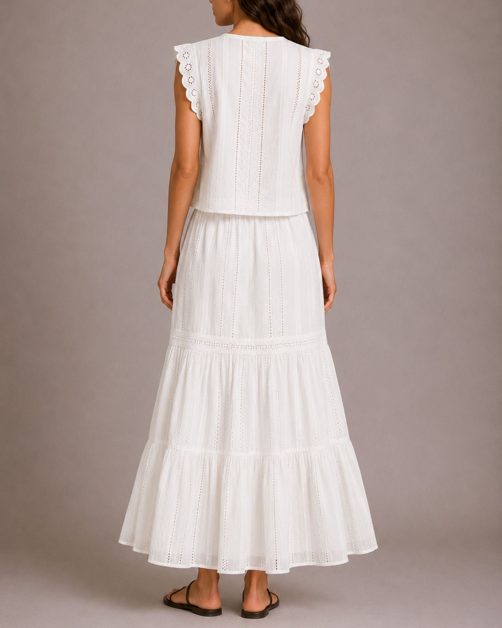 VMBELL COTTON MAXI SKIRT